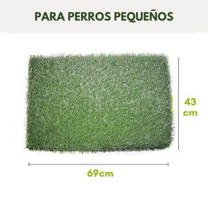 ¡NUEVO PRODUCTO! Pasto Sintético para Perros con Bandeja, Ideal para Interiores o Patios - 43cm x 69cm